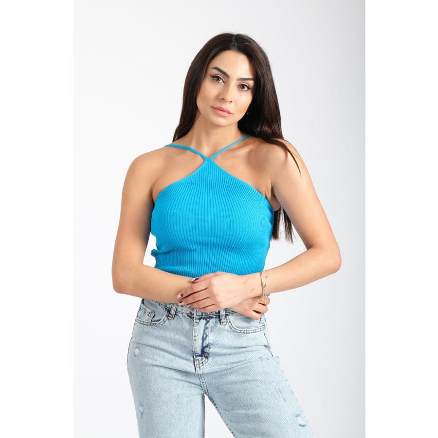 Londonella Crop with Halterneck style - Free Size - 100125