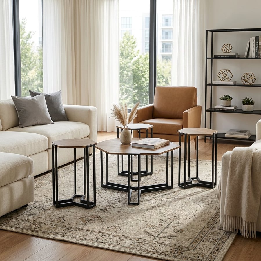 Luxurious innovative six-piece table set (1+3)