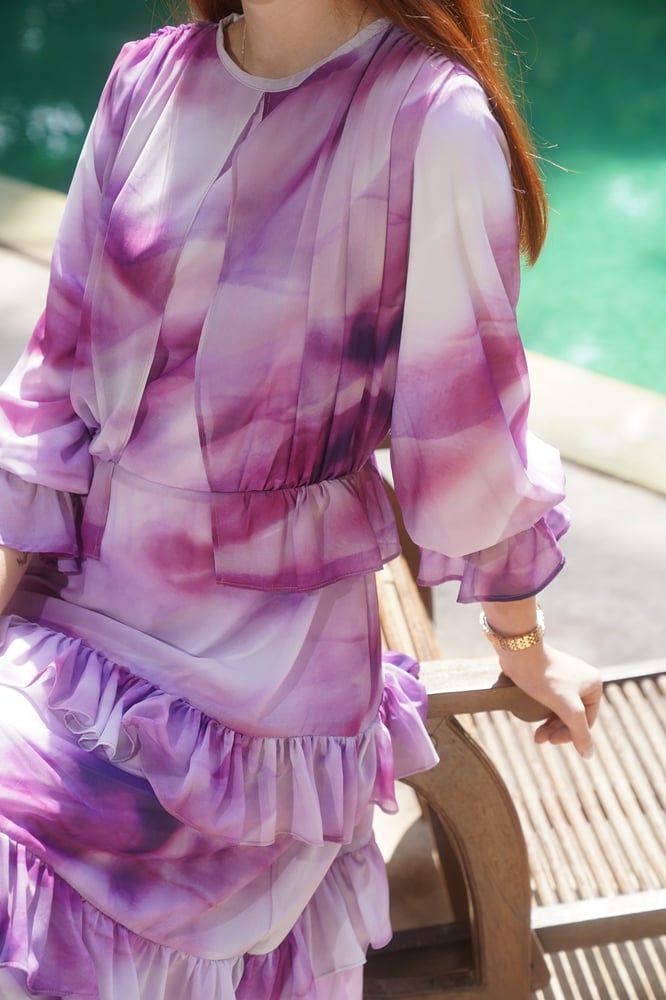 Purple madness Chiffon Dress