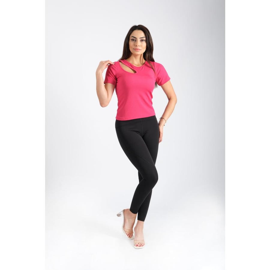Londonella crop with Asymmetrical neck - 100115