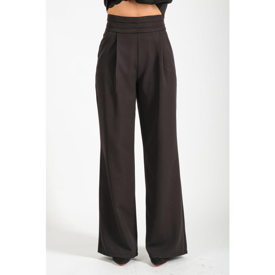 Londonella pants with Plain design - Black - 100152