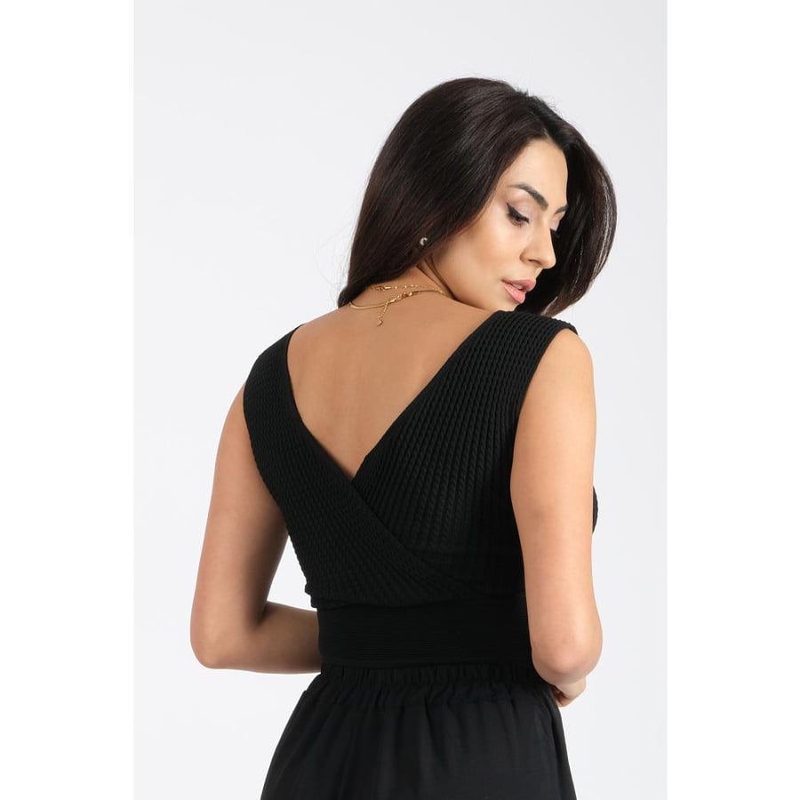 Londonella Crop Summery Tricot Fabric - Free Size - 100124