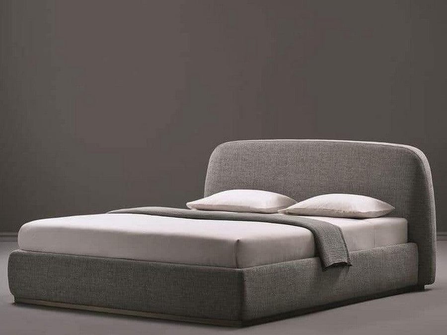 الهوم سرير مقاس كينج 200x160x120 سم - رمادي - AL-102