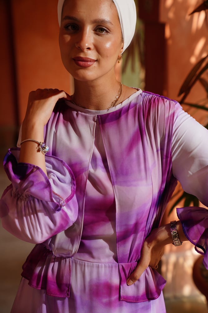 Purple madness Chiffon Dress