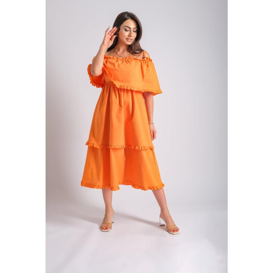 Londonella Women's half Lantern Sleeves Off-shoulder style Dress - 100204