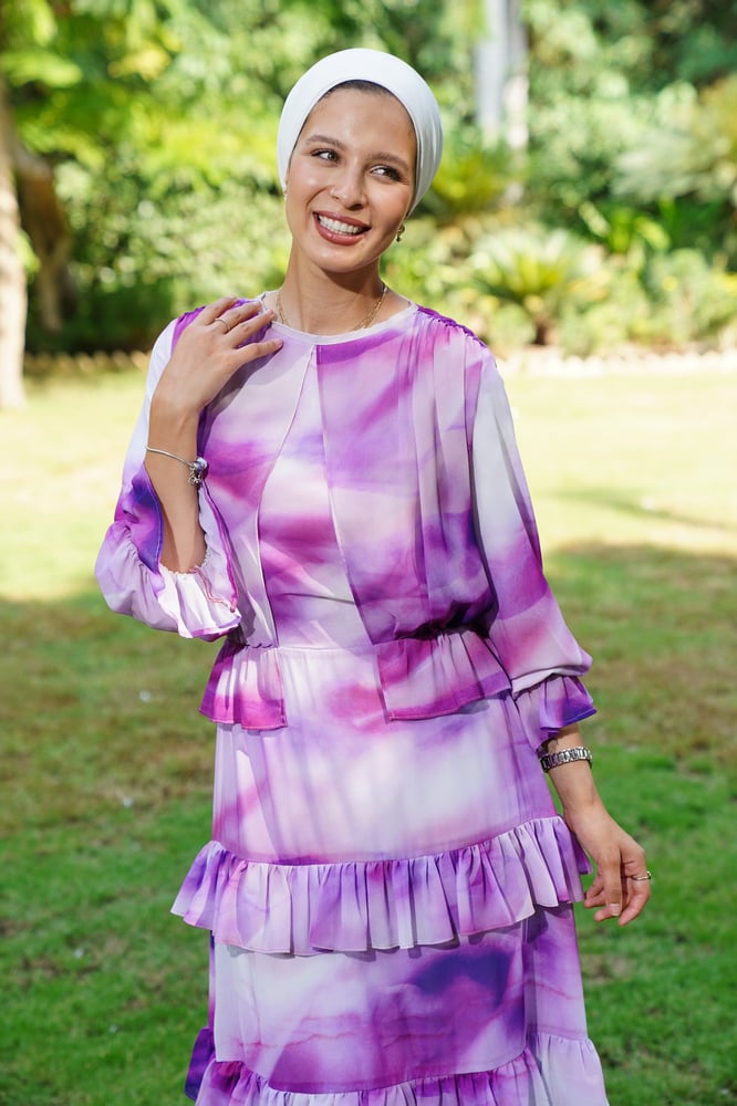 Purple madness Chiffon Dress