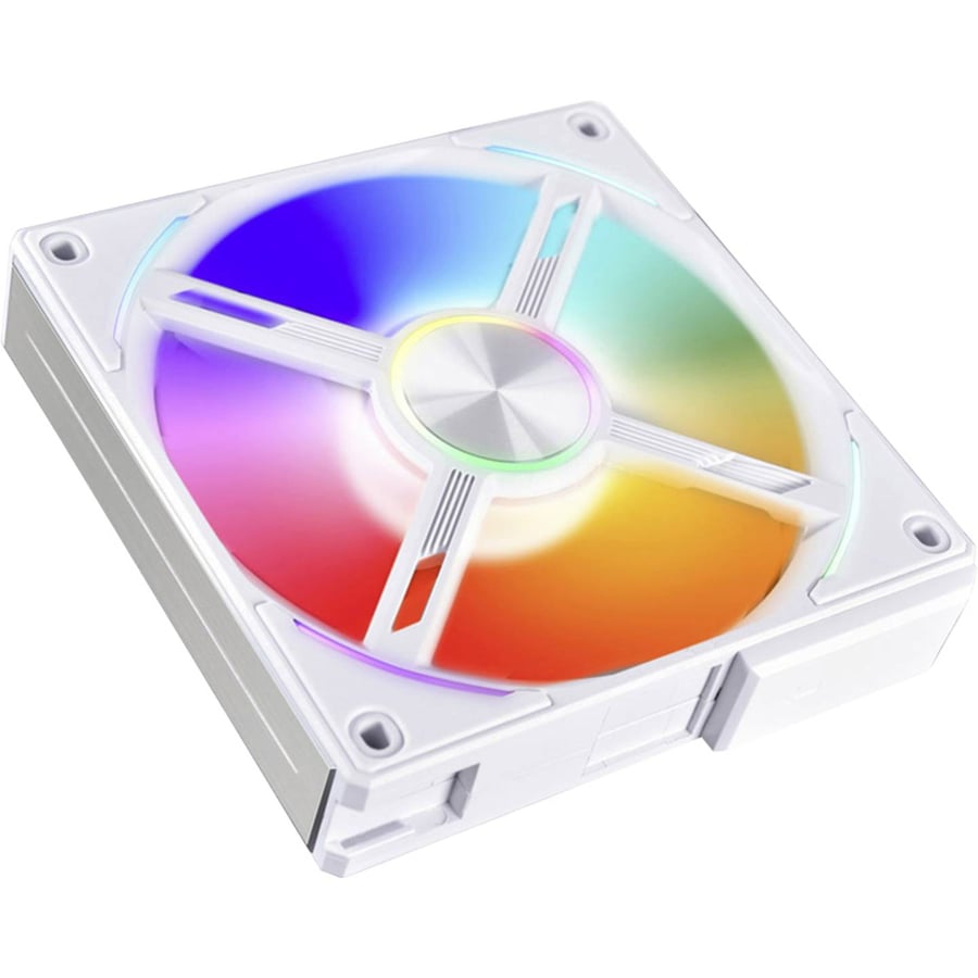 مروحة Lian Li UNI FAN AL120 RGB PWM - 120 ملم -أبيض