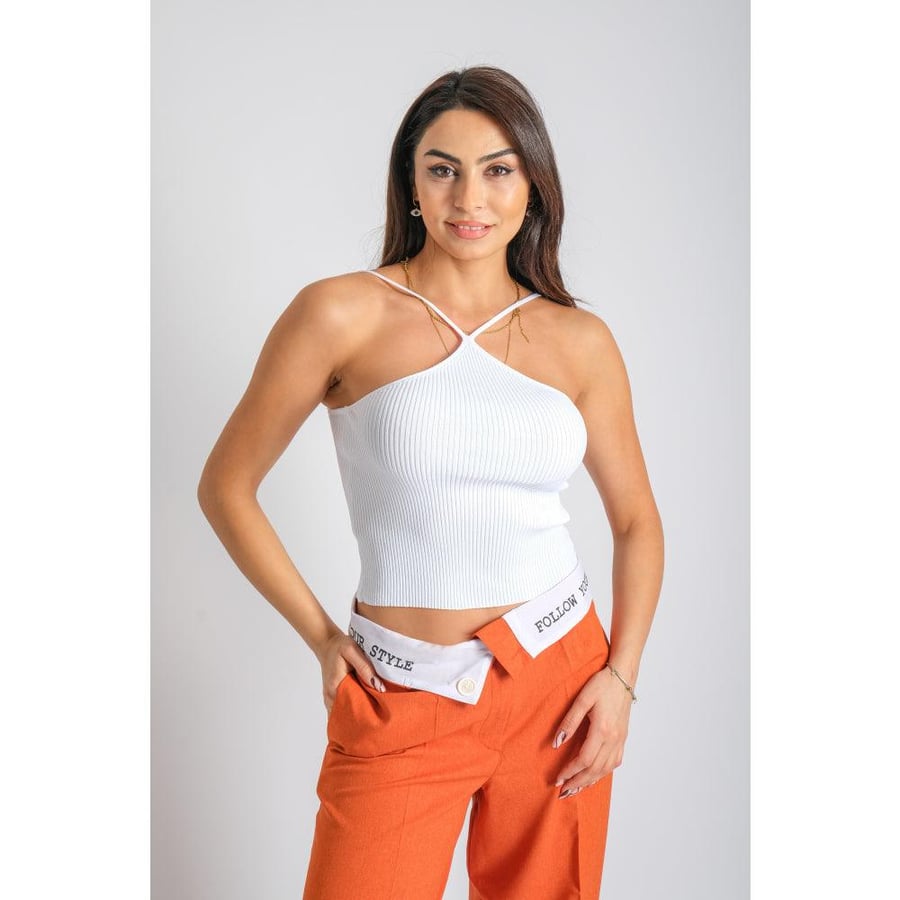 Londonella Crop with Halterneck style - Free Size - 100125