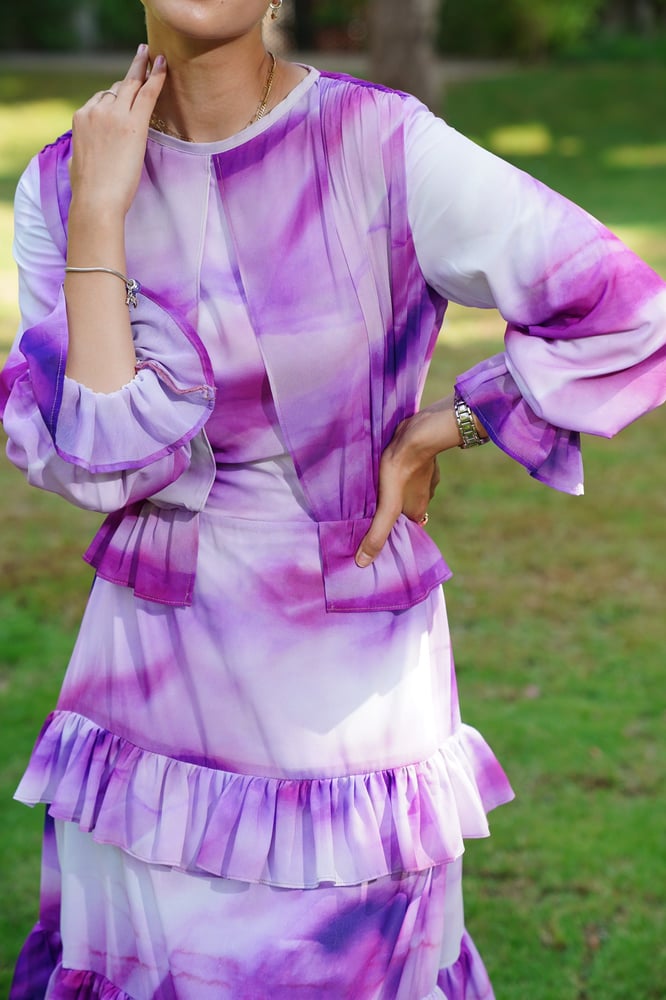 Purple madness Chiffon Dress