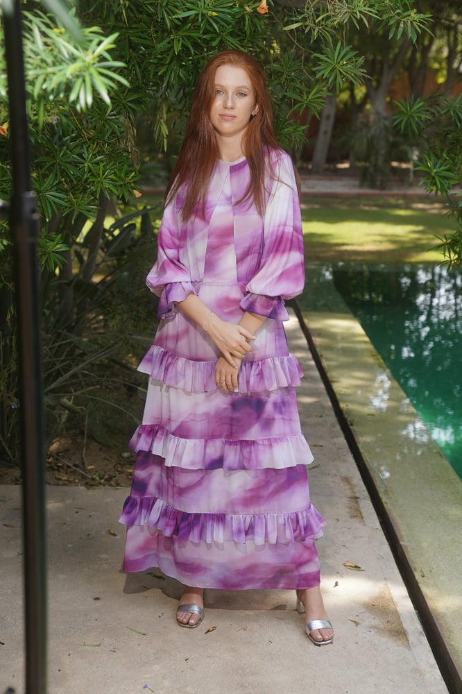 Purple madness Chiffon Dress