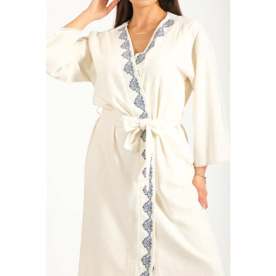 Londonella Set with embrodrey pattern - Beige - 100145