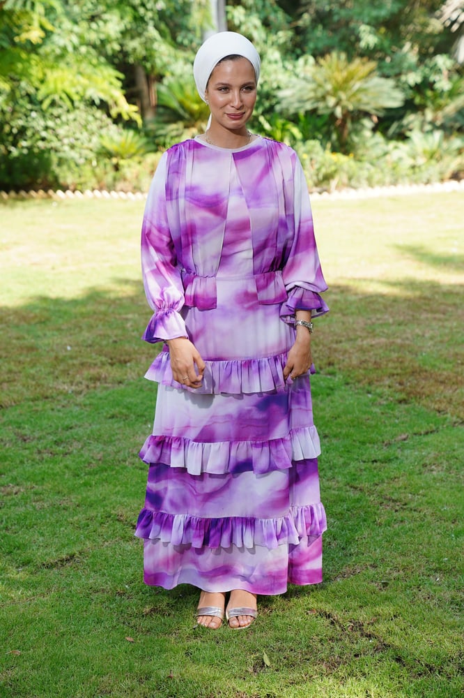 Purple madness Chiffon Dress