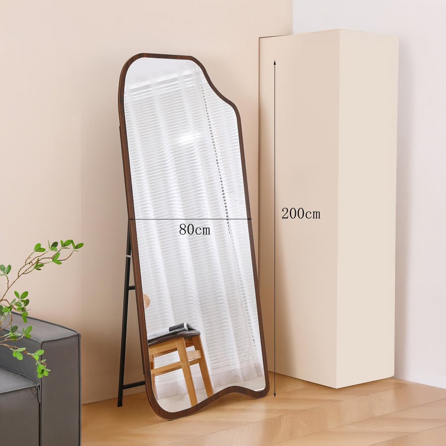 Modern curved mirror, 200 cm, an artistic touch for your home