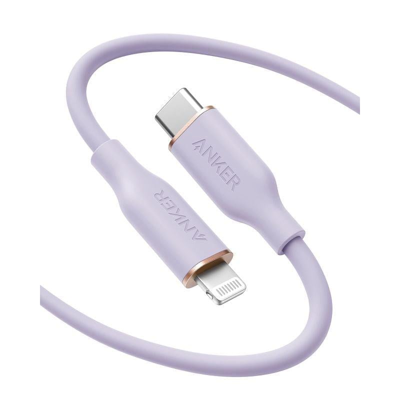 أنكر 542 كابل USB-C إلى Lightning عضوي كابل الشحن والمزامنة بطول 1.83 متر - اسود - A80B2H11