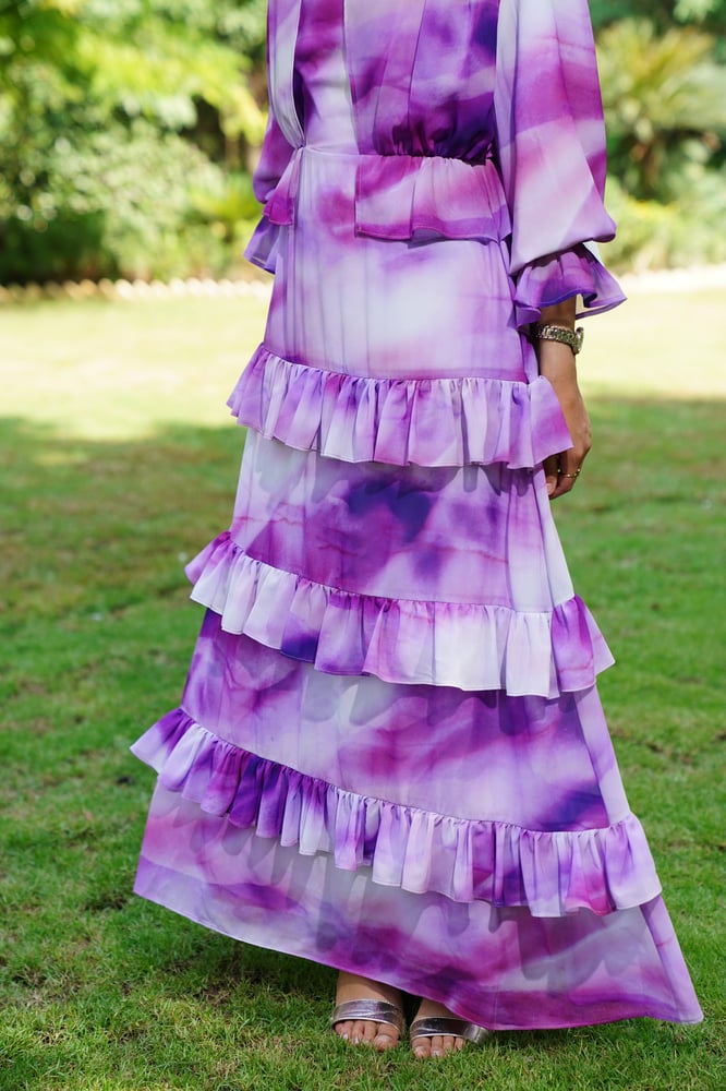 Purple madness Chiffon Dress