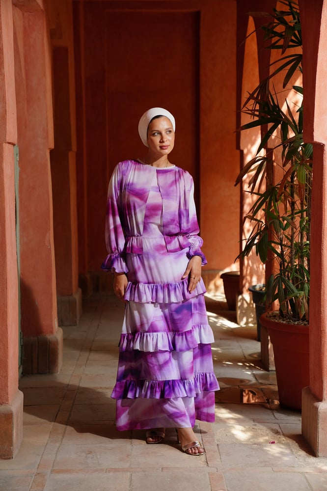 Purple madness Chiffon Dress