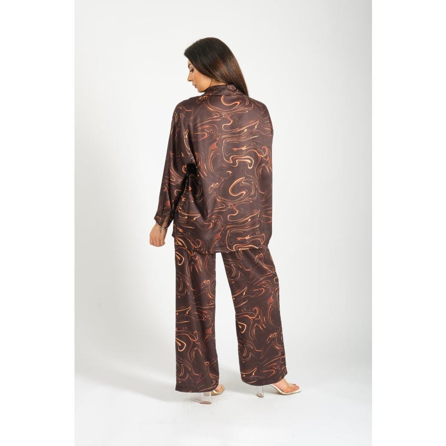 Londonella set Printed Design - Brown - 100128
