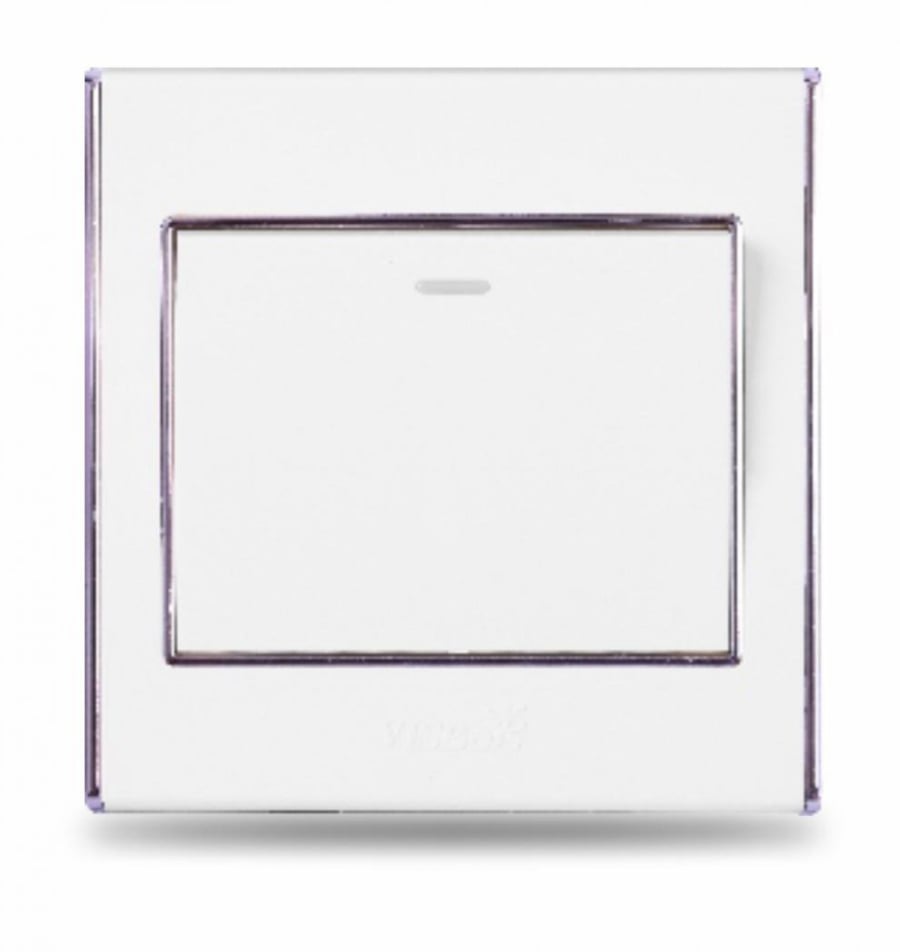 مفتاح مفرد 7×7 فيسبو ابيض+فضي (دركسون 4 خط)