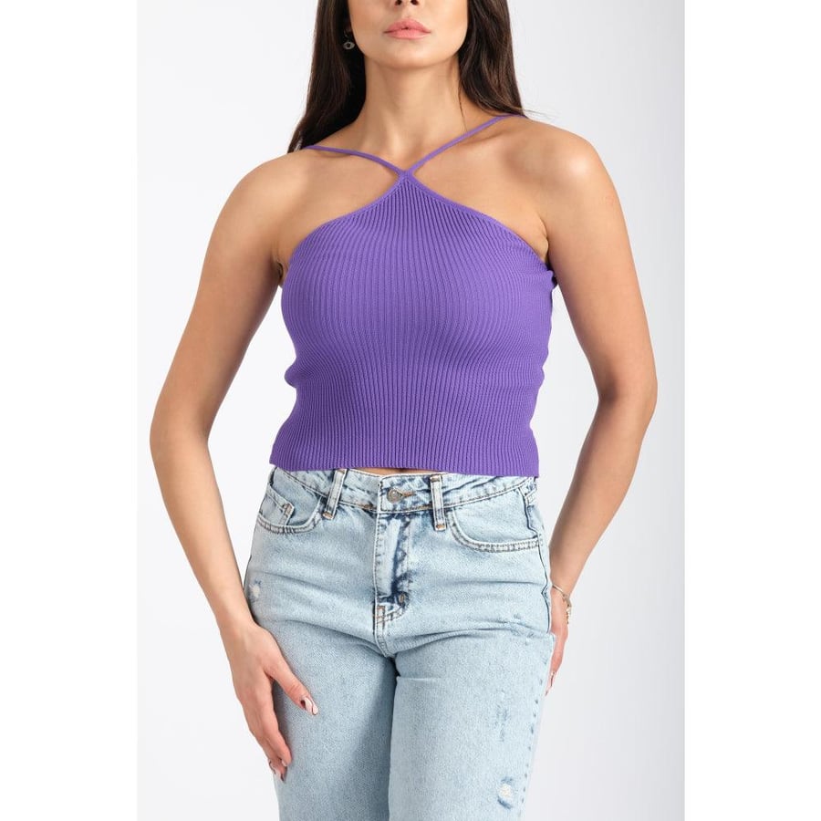 Londonella Crop with Halterneck style - Free Size - 100125