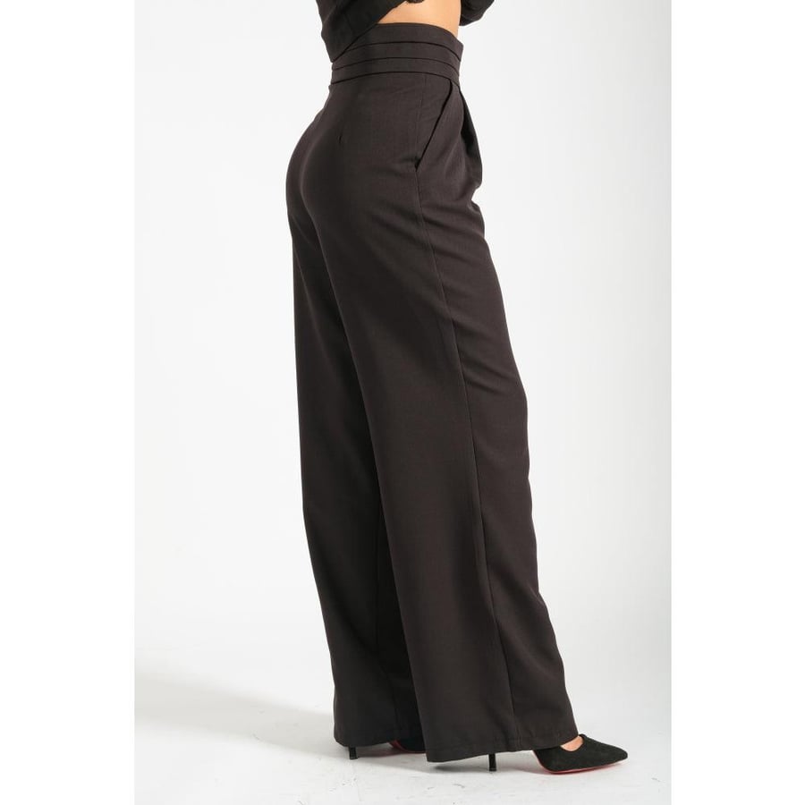 Londonella pants with Plain design - Black - 100152