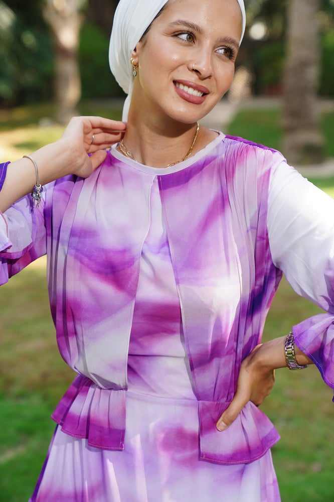 Purple madness Chiffon Dress