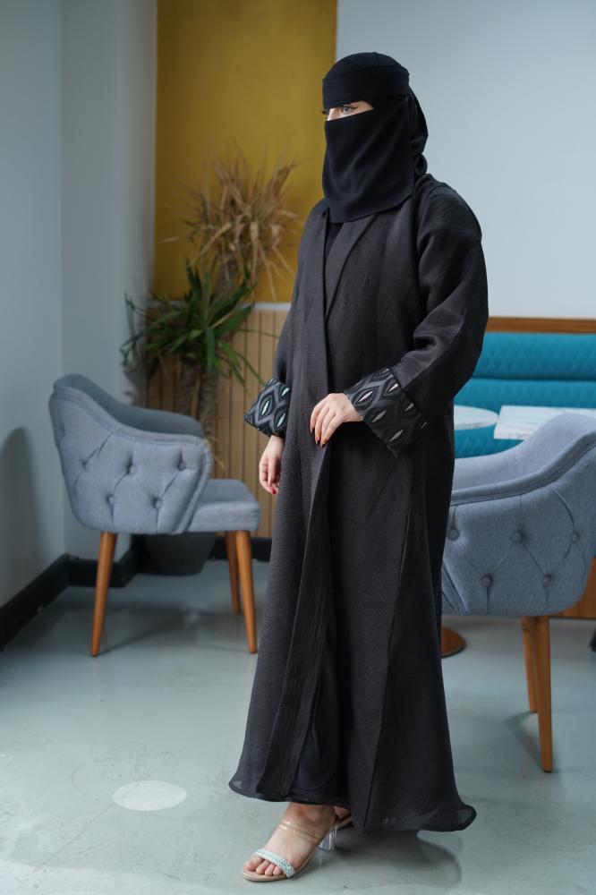 عبايه النرجسيه+طرحه +نقاب