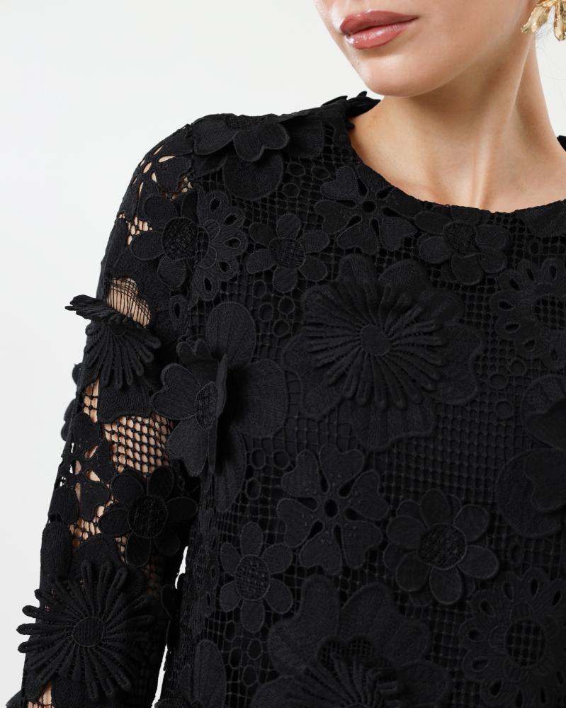 Black flowers Dress