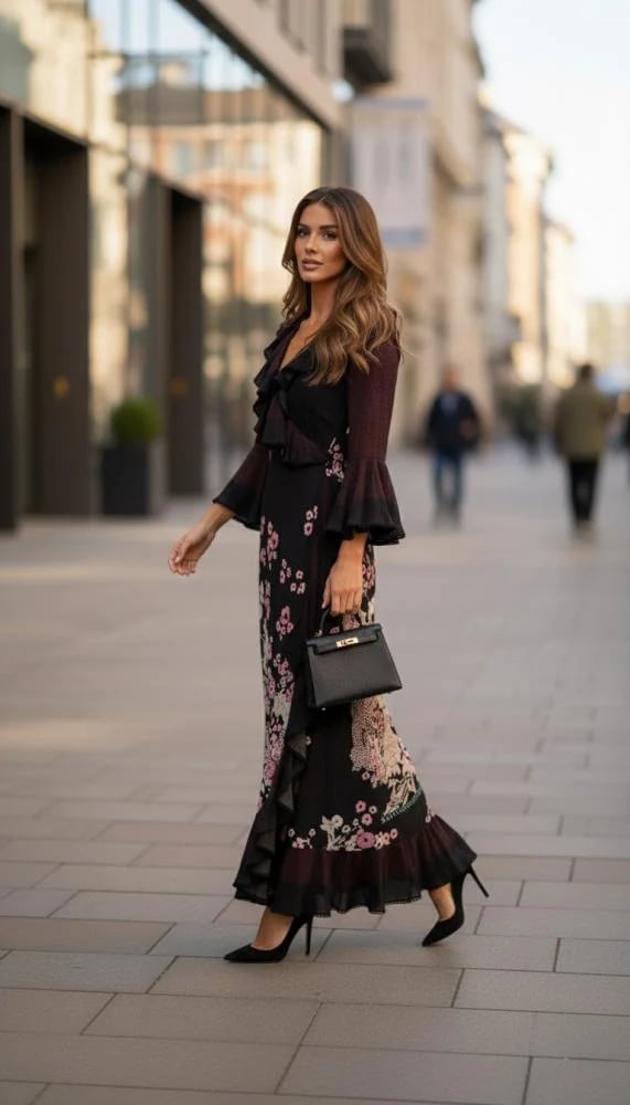 Black Orchid Elegance Dress
