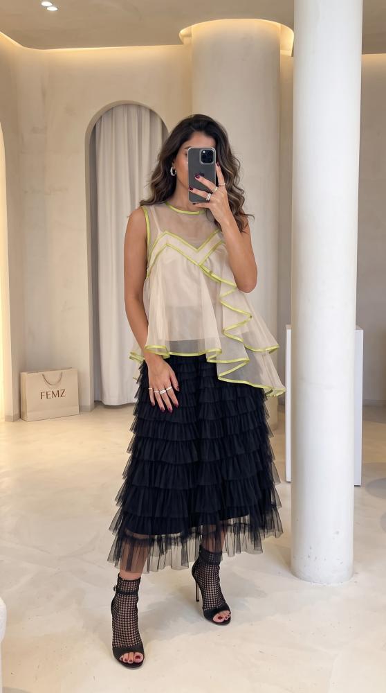 Tulle blouse Y