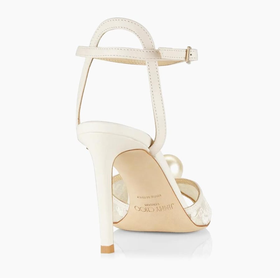 Jimmy choo Sacora 85MM Floral Lace Sandals