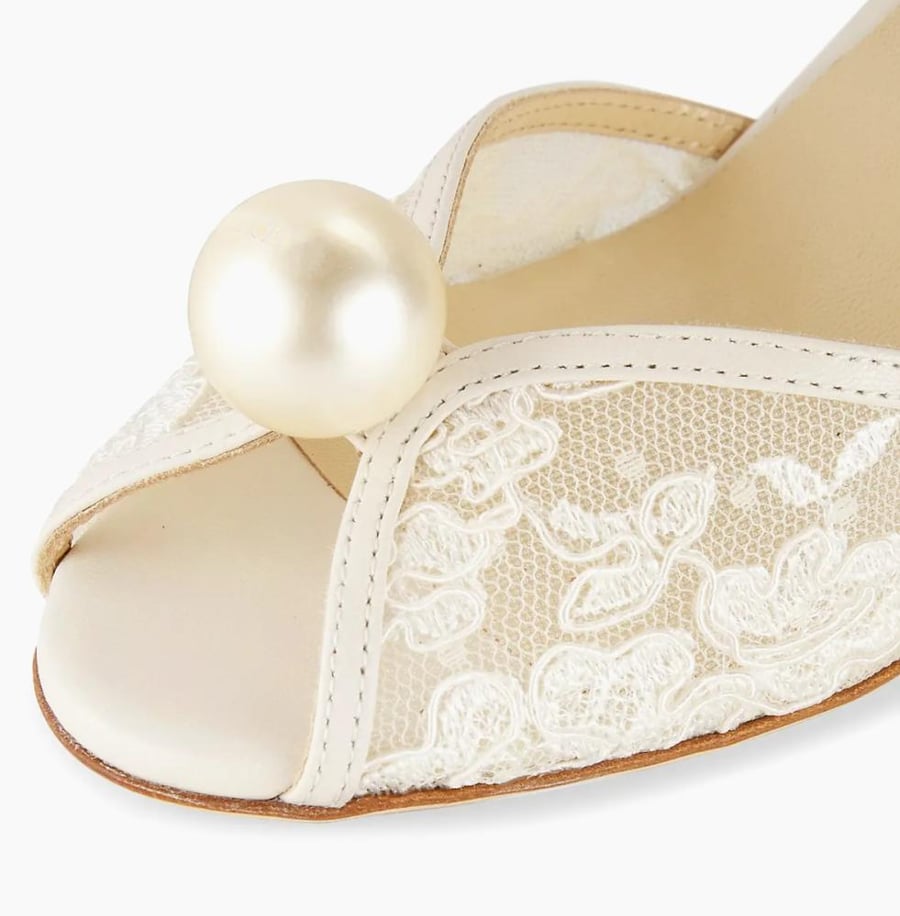 Jimmy choo Sacora 85MM Floral Lace Sandals