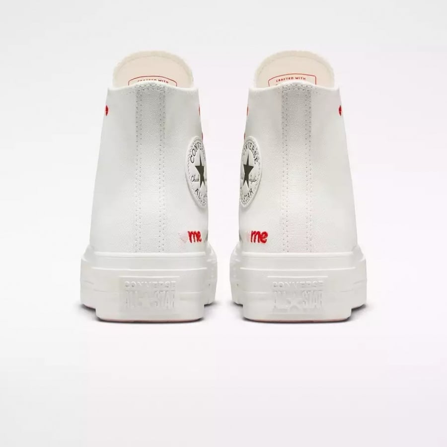 Converse Chuck Taylor All Star Lift Platform Embroidered Hearts
