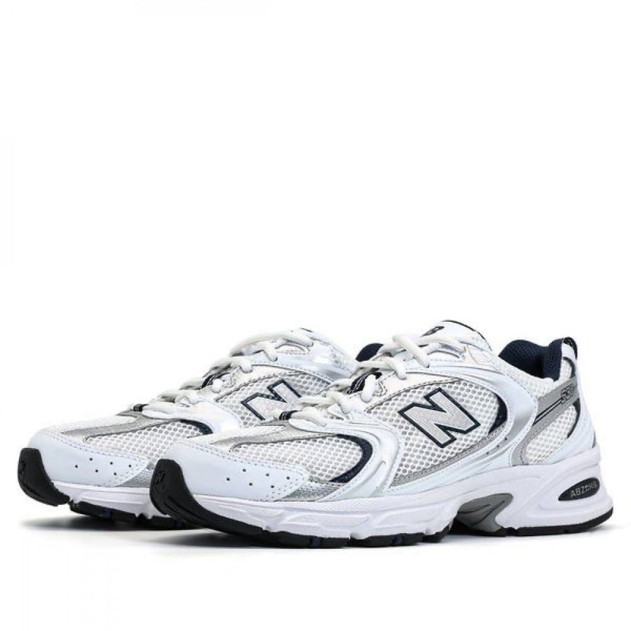 New balance 530’s white silver navy
