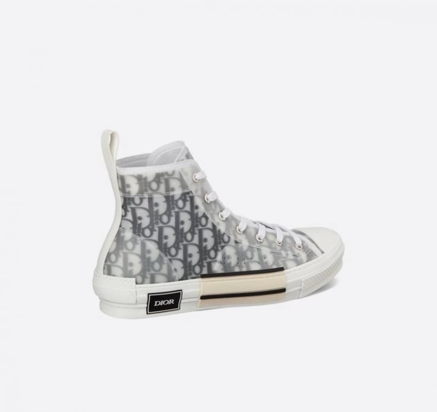 White and Black Dior Oblique Canvas