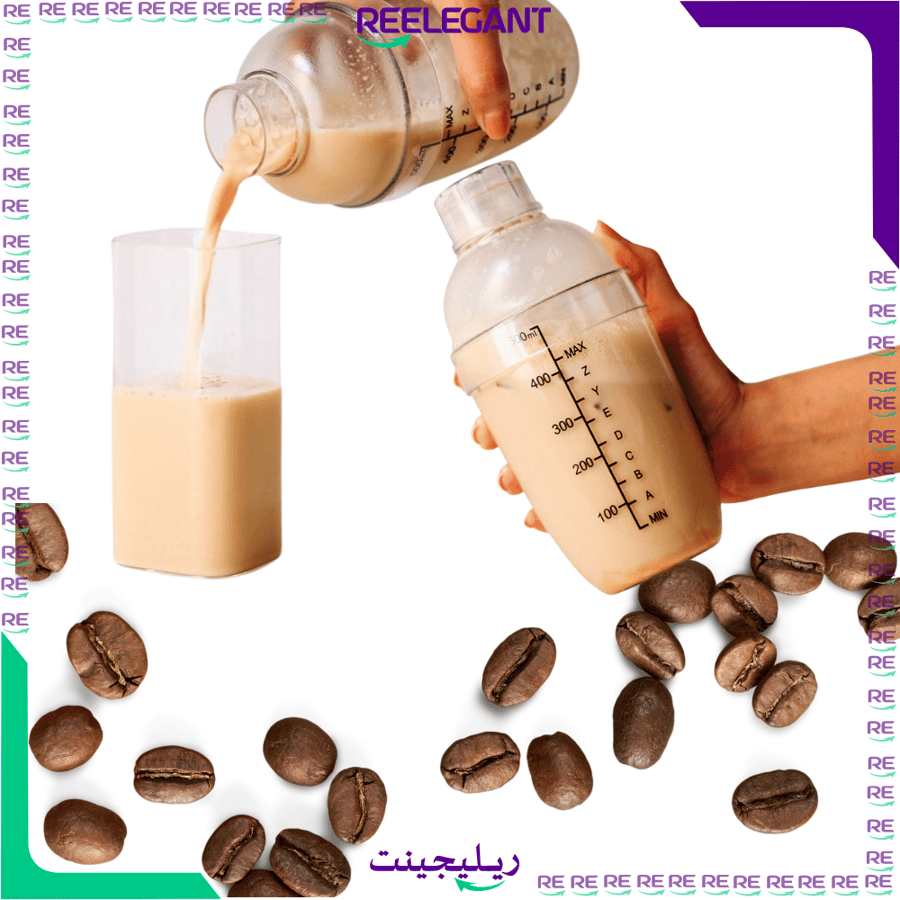 شيكر قهوه للموكا والمشروبات شفاف متجر ريليجينت