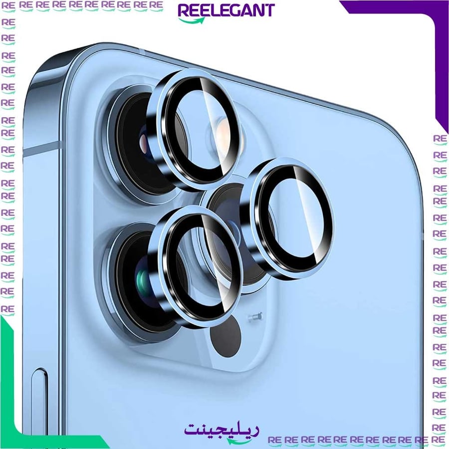 عدسة حماية كاميرا ايفون 13 ازرق