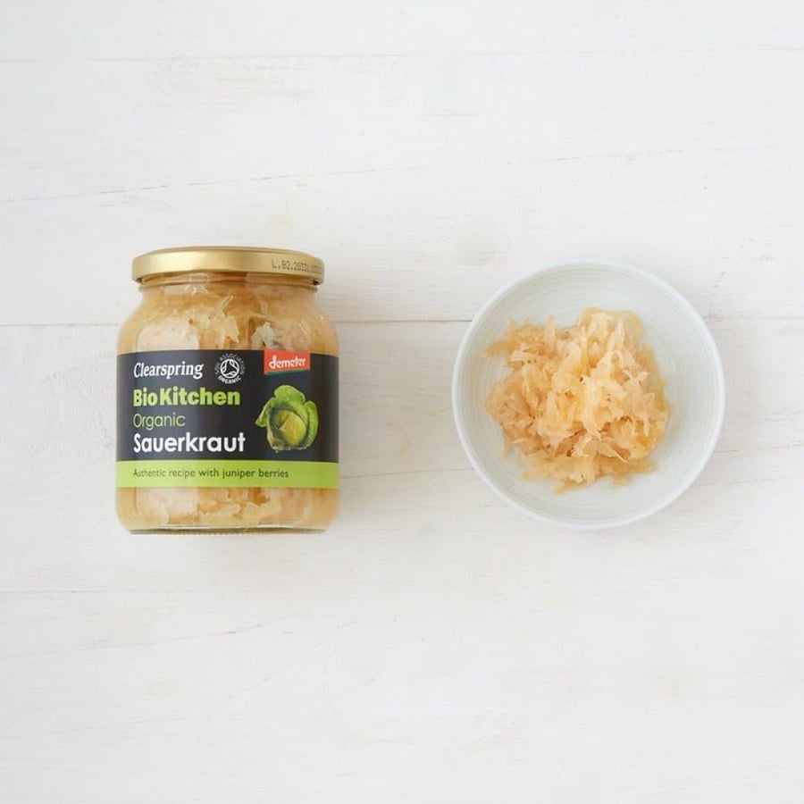 مخلل الملفوف العضوي ساوركراوت من كليرسبرينغ 360 جم – Clearspring Organic Sauerkraut