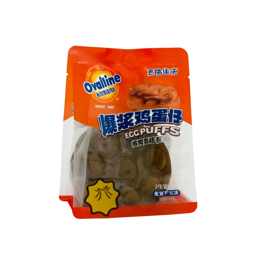 وافل اوفالتين بيض الكاسترد المتفجرنكهة الكاكاو 96 جم – Ovaltine Egg Puffs