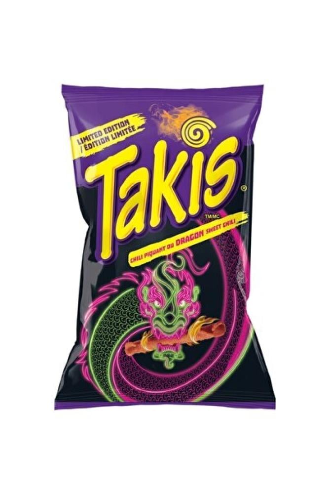 شيبس تاكيس دراغون سويت تشيلي انتنس 56 جم– Takis Dragon Sweet Chili Intense Chips