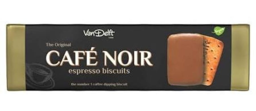 بسكويت فان ديلفت كافيه نوار المغطى بطبقة بنكهة القهوة – Van Delft Café Noir