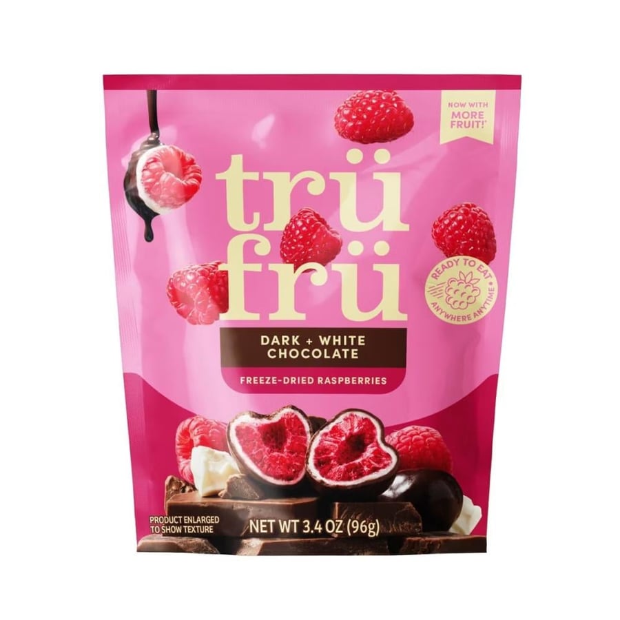 ترو فرو توت العليق مجفف بالتجميد بالشوكولاتة الداكنة والبيضاء – Tru Fru Dark & White Chocolate