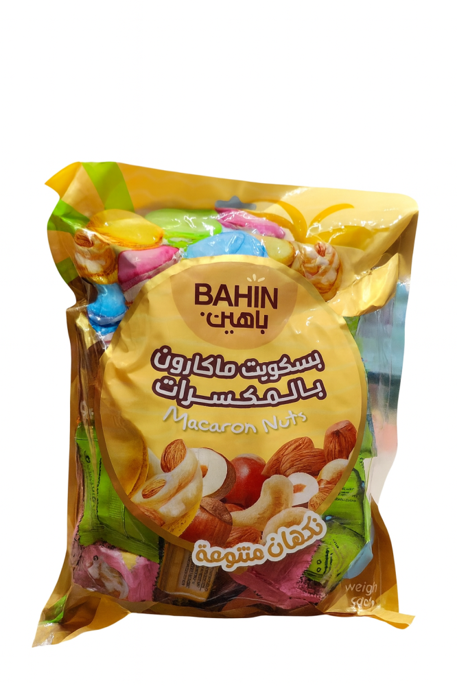 بسكويت باهين ماكارون بالمكسرات – نكهات متنوعة 275جم | BAHIN Macaron Nuts