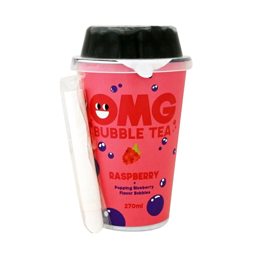 شاي الفقاعات OMG نكهة التوت مع كرات التوت الأزرق - 270 مل