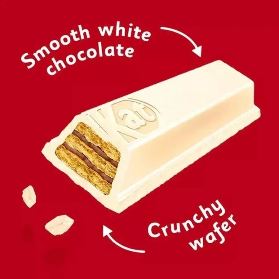 كيت كات بريطاني وايت 8 قطع – KitKat White Chocolate Bars