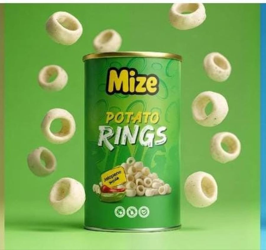 مايز حلقات البطاطس بنكهة الهالابينو Mize Potato Rings Jalapeno Flavor