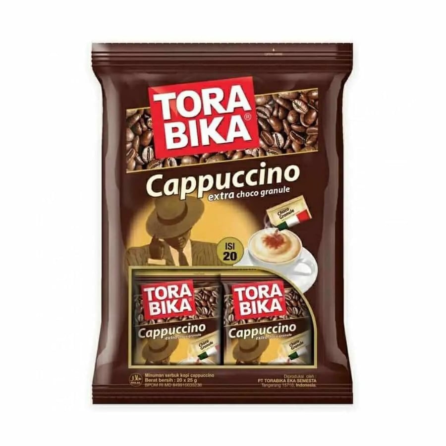 قهوة تورابيكا كابتشينو فورية مع شوكولاتة – 20 ظرف × 25 جم Torabika Cappuccino