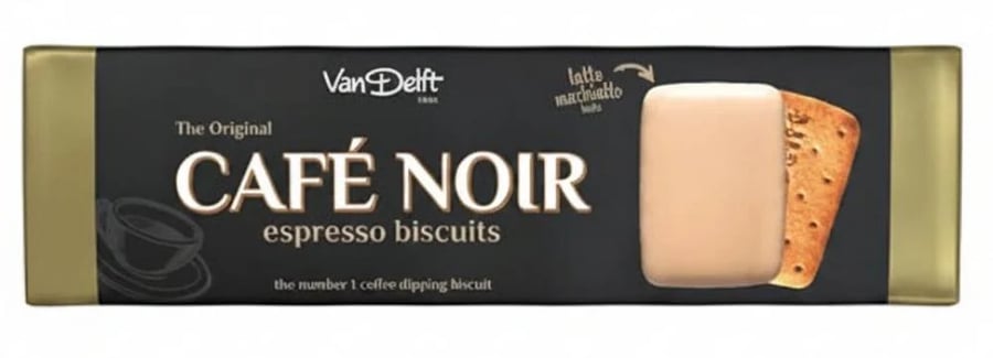 بسكويت فان ديلفت كافيه نوار بطبقة بنكهة الإسبريسو – Van Delft Café Noir