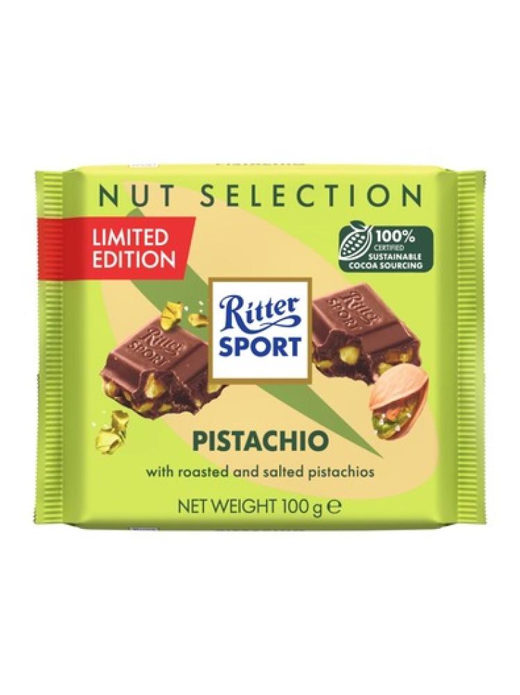 شوكولاتة ريتر سبورت بالفستق – 100 جم Ritter Sport  (إصدار محدود)