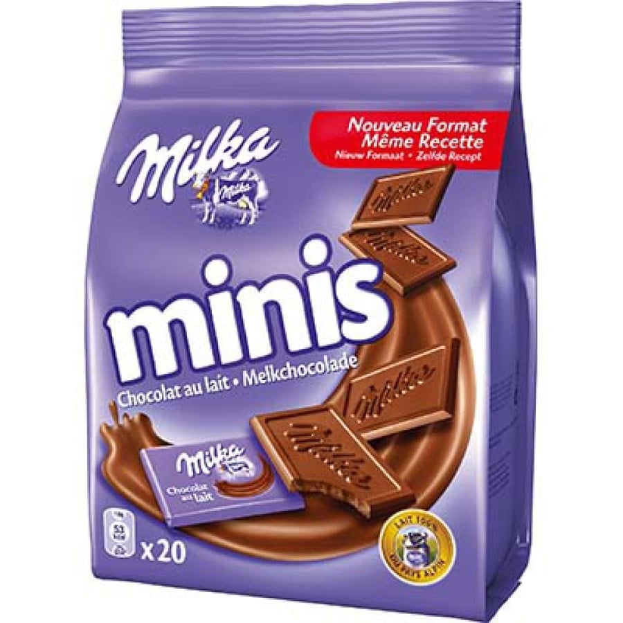ميلكا ميني شوكولاتة بالحليب – Milka Minis Milk Chocolate