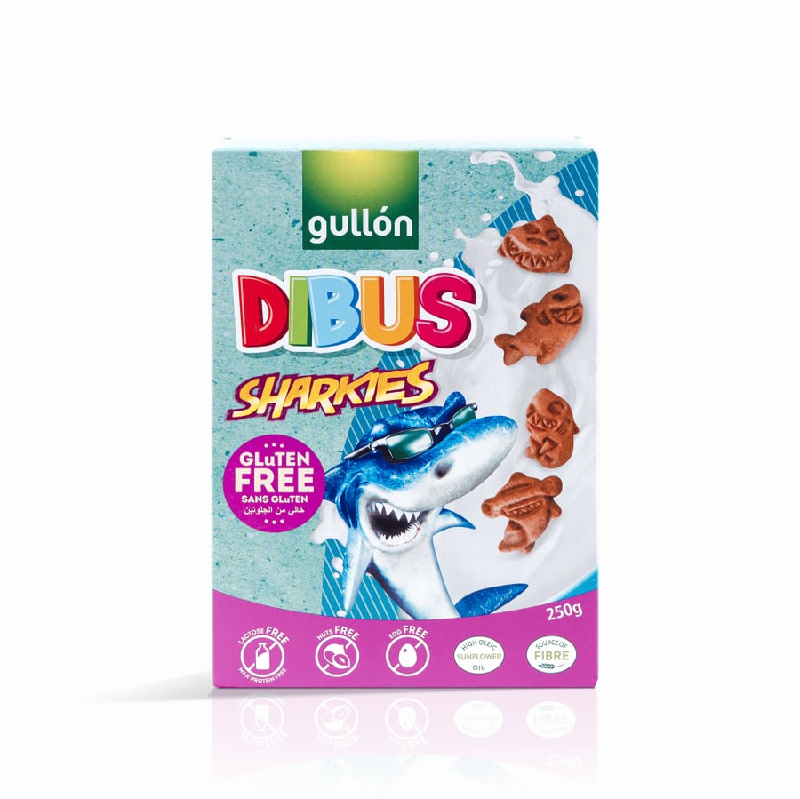 بسكويت جولون ديبوس شاركيز – Gullón Dibus Sharkies 250g